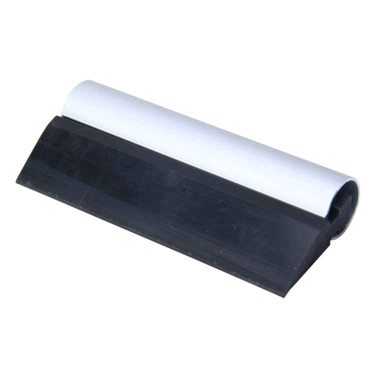 Car Auto Body Surface Window Wrapping Film Black Rubber Scraper Sticker Tool Black with Silver Metal Handle