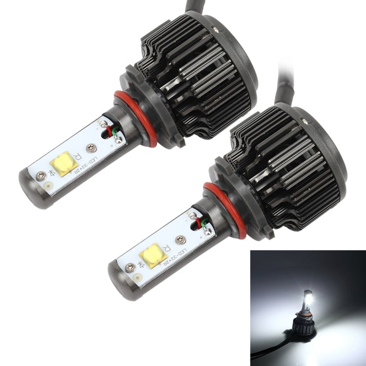 2 PCS K7 9006 30W 3600 LM 6000K Waterproof IP68 Car Headlight with 2 CREE Lamps, DC 9-36V(White Light)