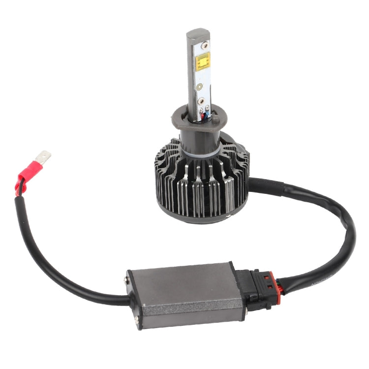 2 PCS K7 H1 30W 3600 LM 6000K Waterproof IP68 Car Headlight with 2 CREE Lamps, DC 9-36V(White Light)