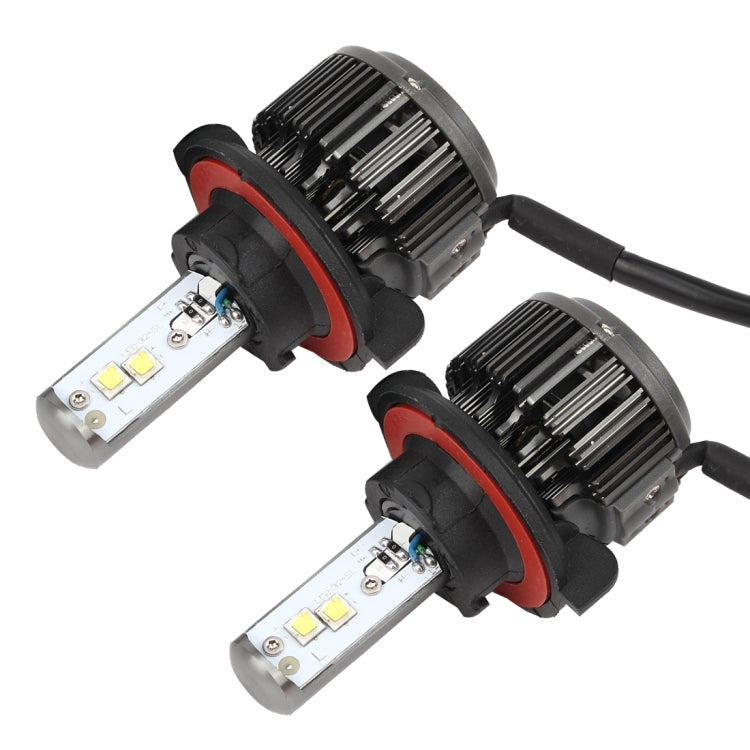 2 PCS K7 H13 30W 3600 LM 6000K Waterproof IP68 Car Headlight with 2 CREE Lamps, DC 9-36V(White Light)
