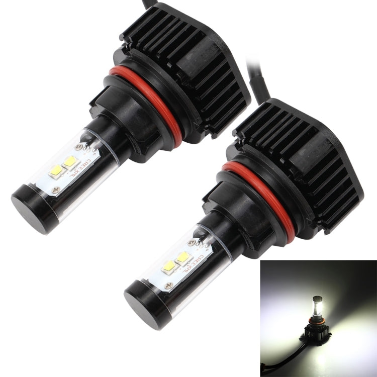 2 PCS K8 9004 40W 4000 LM 6000K Car Headlight with 4 CREE Lamps, DC 9-36V(White Light)