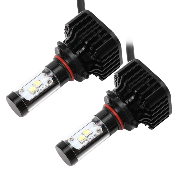 2 PCS K8 9006 40W 4000 LM 6000K Car Headlight with 4 CREE Lamps, DC 9-36V(White Light)