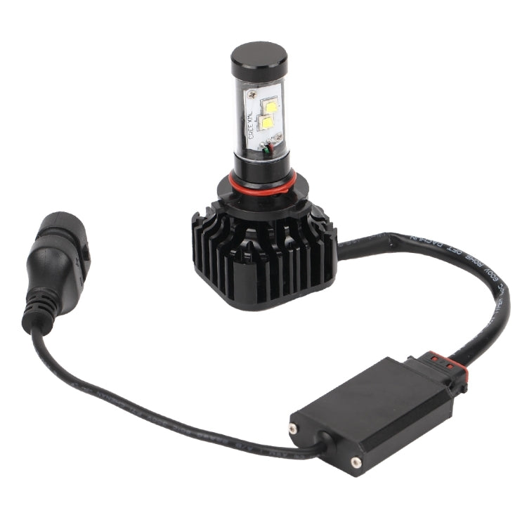 2 PCS K8 9006 40W 4000 LM 6000K Car Headlight with 4 CREE Lamps, DC 9-36V(White Light)