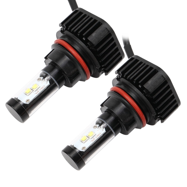 2 PCS K8 9007 40W 4000 LM 6000K Car Headlight with 4 CREE Lamps, DC 9-36V(White Light)