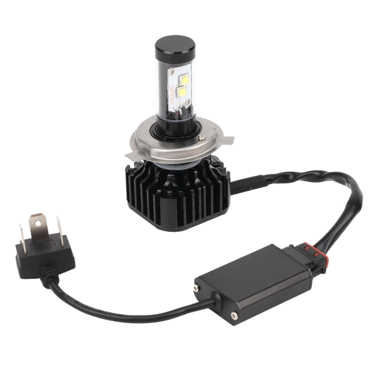 2 PCS K8 H4 40W 4000 LM 6000K Car Headlight with 4 CREE Lamps, DC 9-36V(White Light)