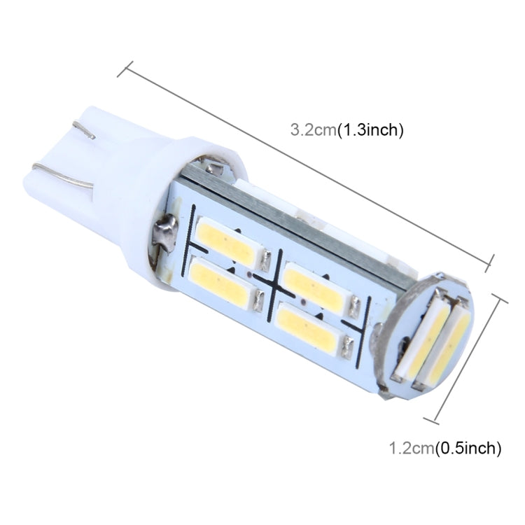 2 PCS T10 2W 150 LM 7000K Car Clearance Light with 14 SMD-7014 Lamps, DC 12V (Cool White)