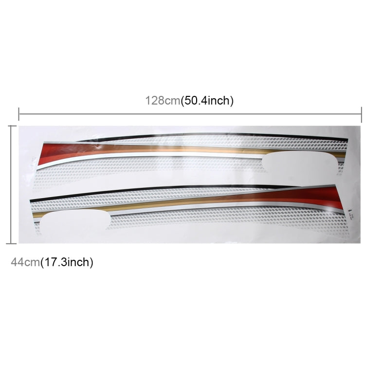 4 PCS SUV Body Decorative Strip Brand Car Streamline Shining Sticker for Toyota Prado 2015 Version