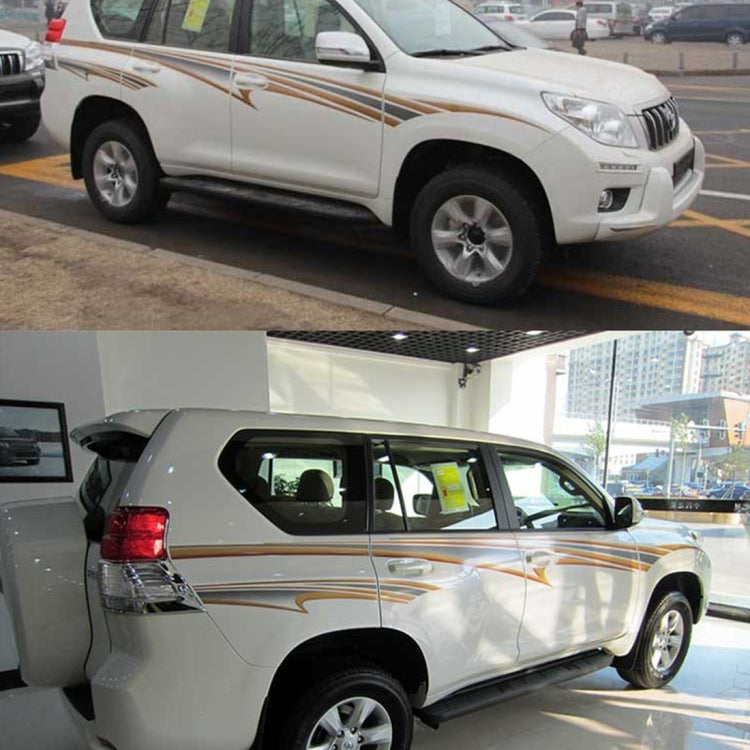 4 PCS SUV Body Decorative Strip Brand Car Streamline Shining Sticker for Toyota Prado 2016 Version