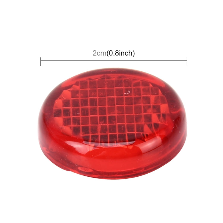 12 PCS Car Door Rustproof Warning Reflective Sign Decorative Nut Protector Cover, Diameter: 2cm