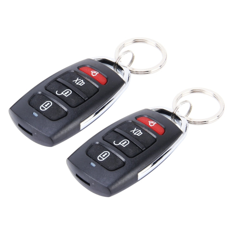 Car Safty Warning Alarm System Engine Push Start/Stop Button with Two Remote Controls, DC 12V