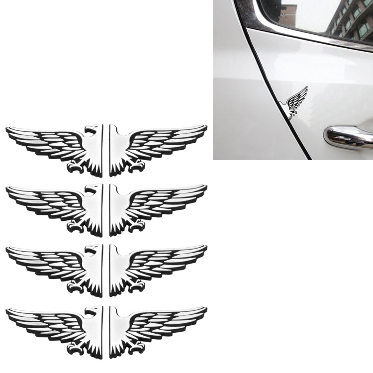 8 PCS Hawk Shape Cartoon Style PVC Car Auto Protection Anti-scratch Door Guard Decorative Sticker