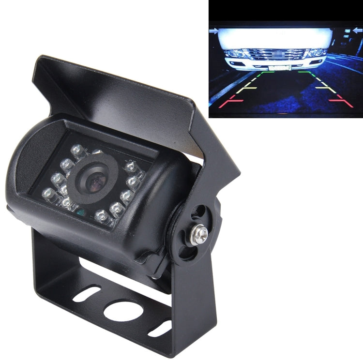 Universal 720×540 Effective Pixel NTSC 60HZ CMOS II Waterproof Car Rear View Backup Camera With 18 LED Lamps, DC 12-24V