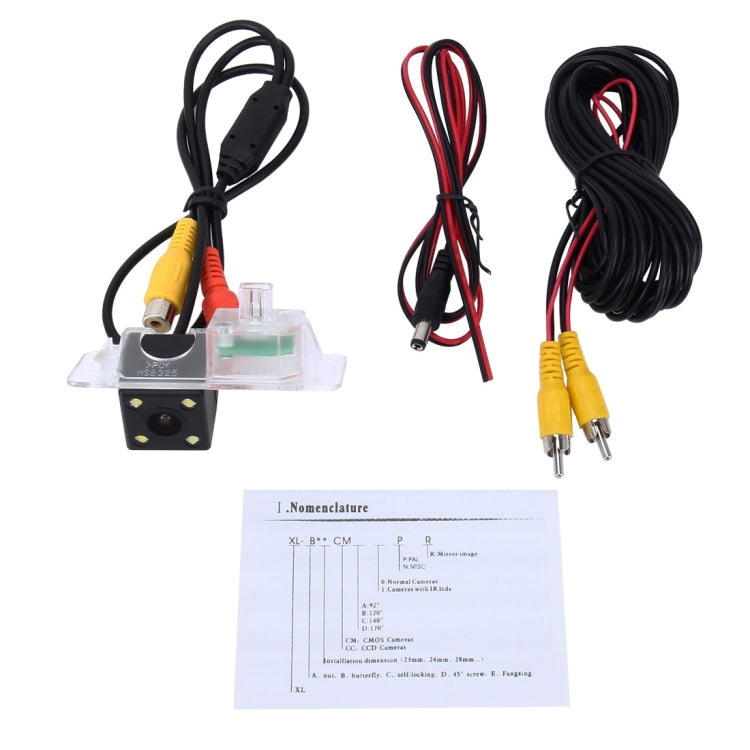 656x492 Effective Pixel NTSC 60HZ CMOS II Waterproof Car Rear View Backup Camera With 4 LED Lamps for BMW 2014-2016 Version 2 Series/3 Series/5 Series/X1/X3/X4/X5/X6