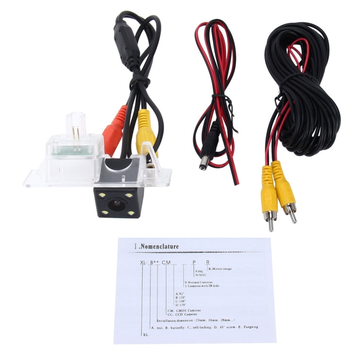 656x492 Effective Pixel NTSC 60HZ CMOS II Waterproof Car Rear View Backup Camera With 4 LED Lamps for Volkswagen 2015/2016 Version Touareg 2015/2016 Version Sharan