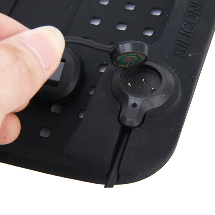 Silicone Pad Dash Mat Cell Phone Car Mount Holder Cradle Dock With 3 in 1 Charging Cable With Magnetic Adsorption Stande, For iPhone, Galaxy, Huawei, Xiaomi, Sony, LG, HTC, Google and other Smartphones