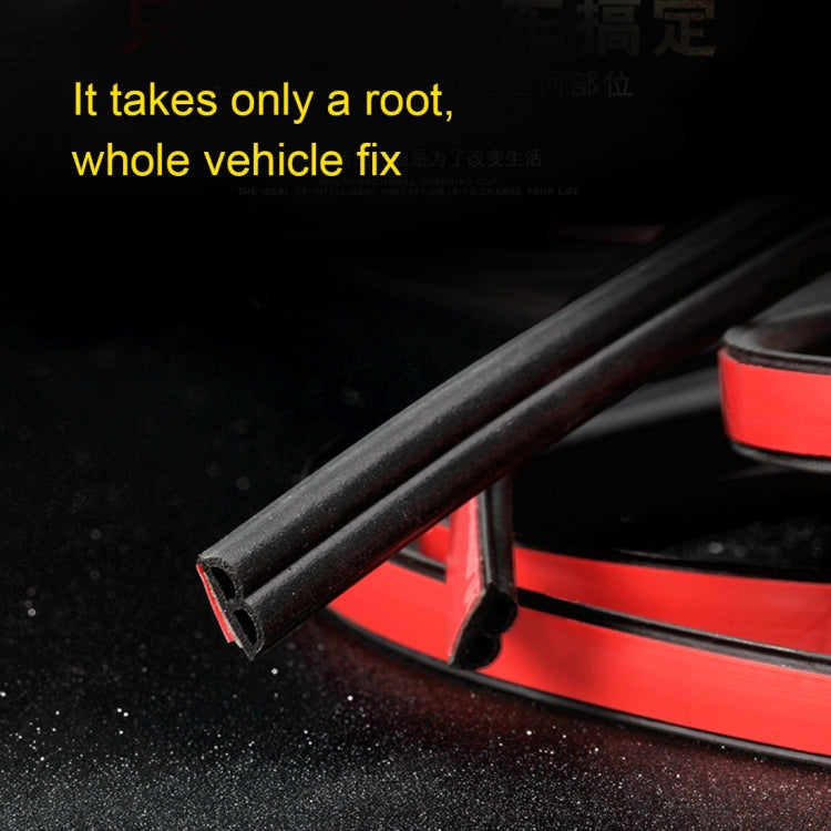 4m B Shape Car Decorative Strip Rubber Chrome Decoration Strip Door Seal Window Seal