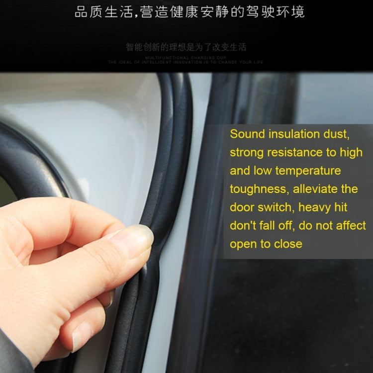 4m B Shape Car Decorative Strip Rubber Chrome Decoration Strip Door Seal Window Seal