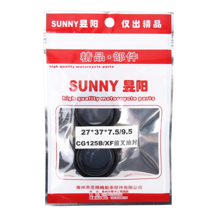 2 PCS Motorcycle Rubber Front Fork Damper Oil Seal Kit for CG125B/XF