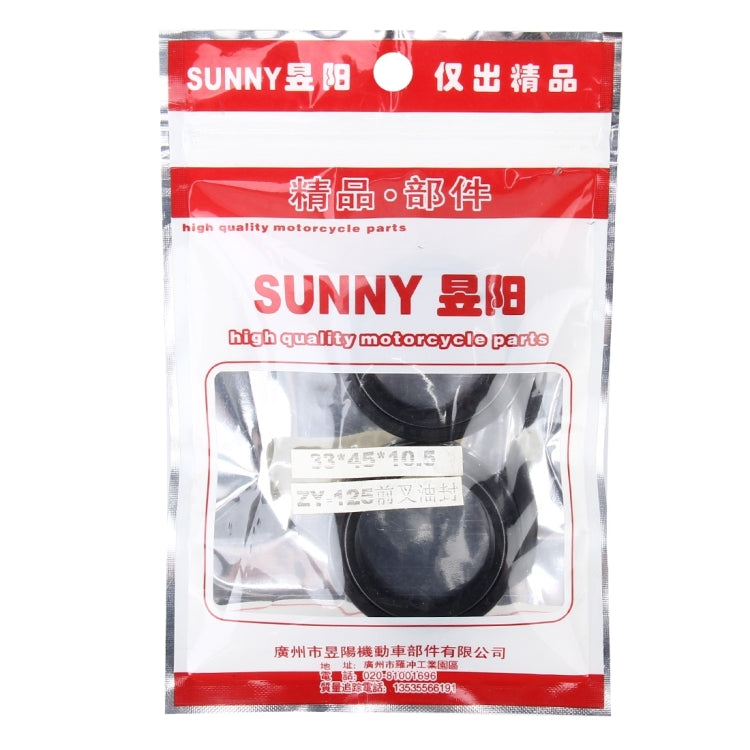 2 PCS Motorcycle Rubber Front Fork Damper Oil Seal Kit for ZY125