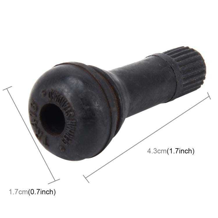 TR413 Car Motorcycle Bike Universal Copper Valve Adaptor with Rubber Cover