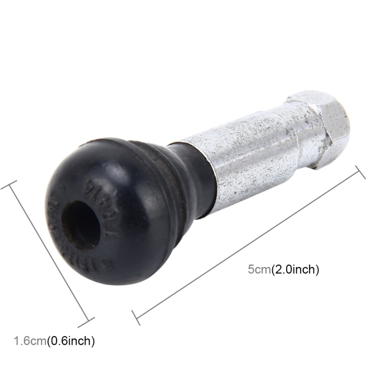 TR414 Car Motorcycle Bike Universal Copper Valve Adaptor with Rubber Cover