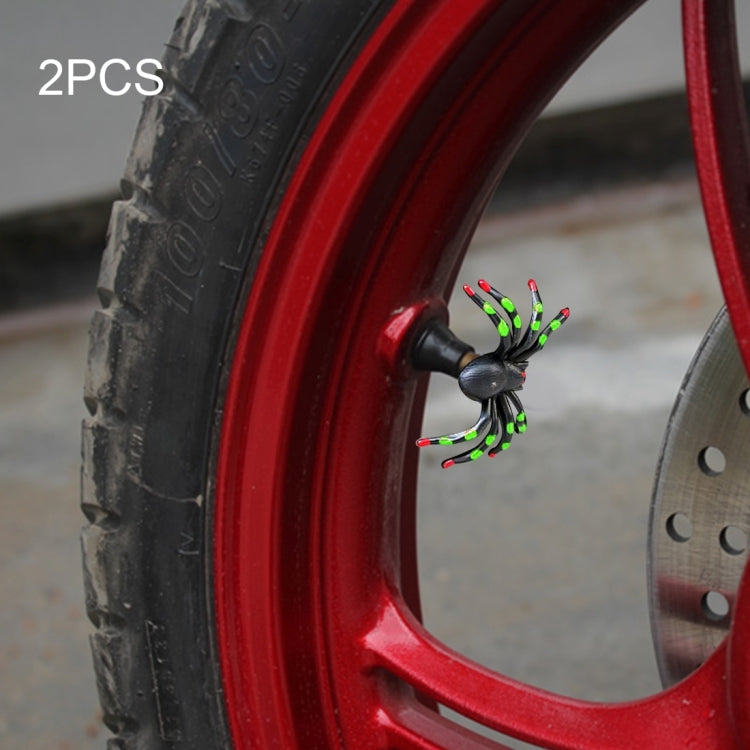 2 PCS Universal Spider Shape Car Motor Bicycle Tire Valve Caps