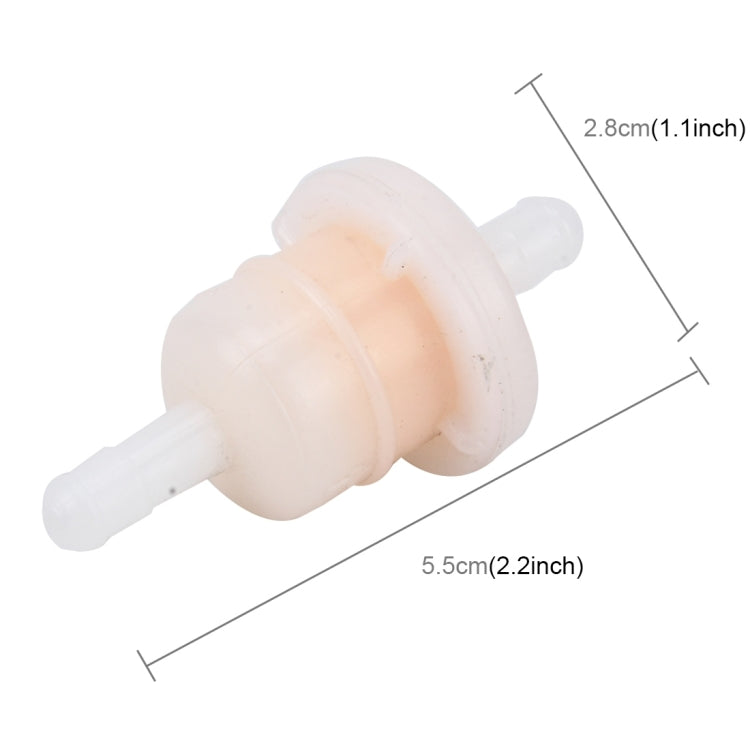 10 PCS Motorcycle Pink Cylinder Shape Gas Inline Fuel Filter for CG125