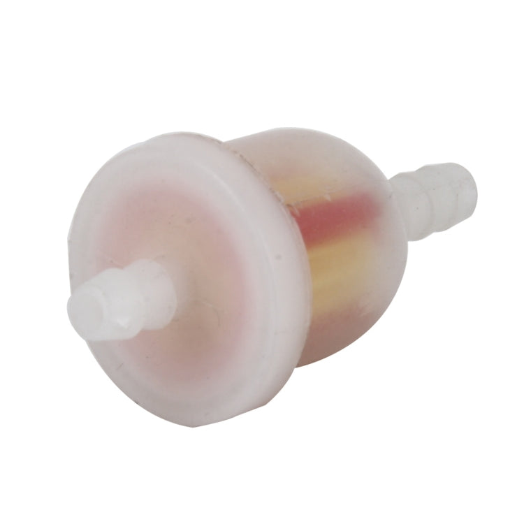 10 PCS Motorcycle Yellow and Red Cylinder Shape Gas Inline Fuel Filter for CG125