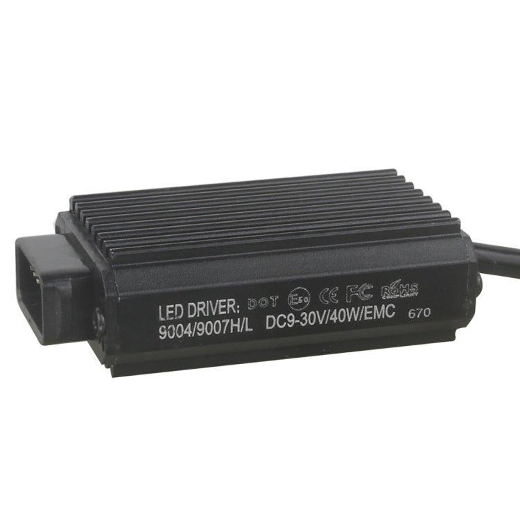 2 PCS 9007 40W 4800 LM 8000K IP67 Car Headlight with 4 CREE XPL Lamps, DC 9-30V