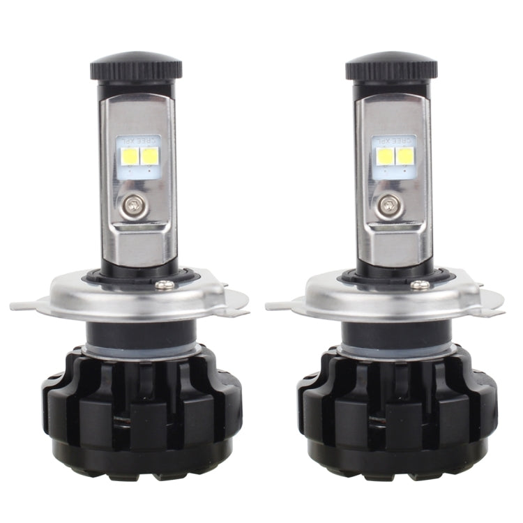 2 PCS H4 40W 4800 LM 4300K IP67 Car Headlight with 4 CREE XPL Lamps, DC 9-30V