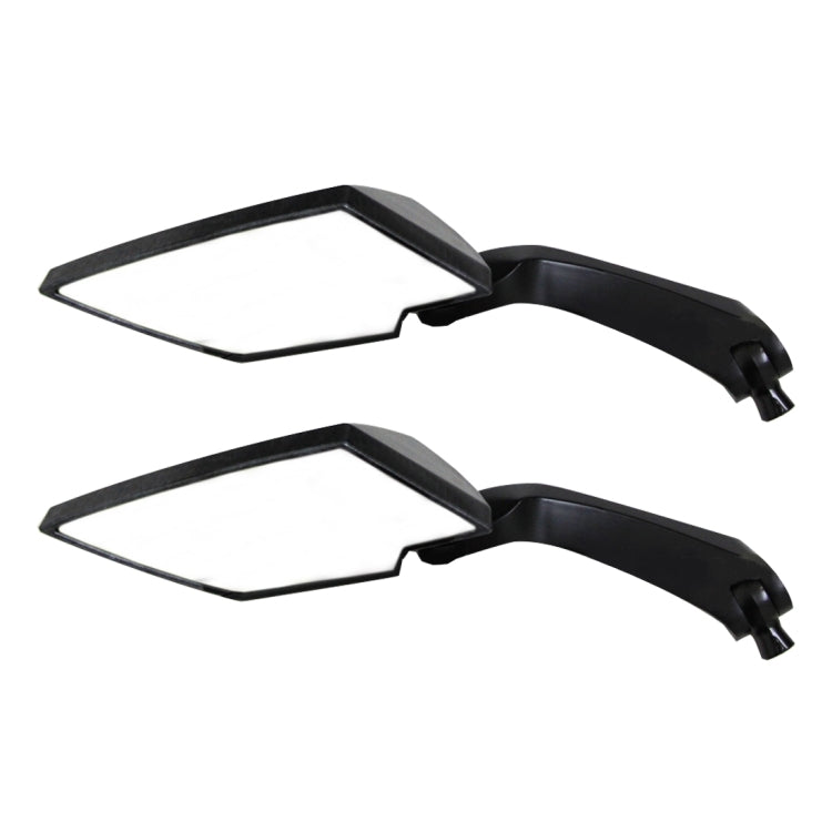 2 PCS Motorcycle Universal ABS Shell Holder Rhombus Shape Rear View Mirror