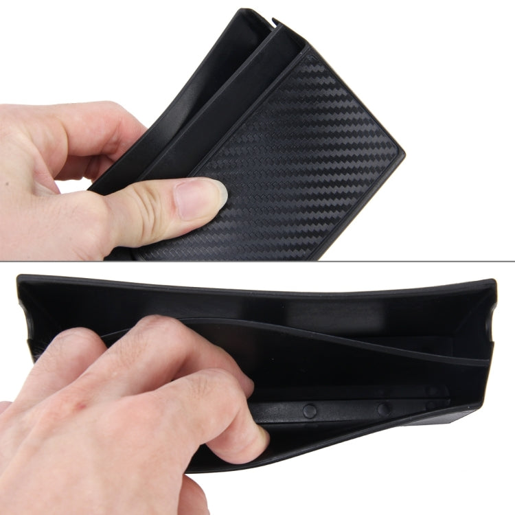 Car EVA Carrying Organizer Storage Double-layer Sticker Bag for Phone Coin Key and Other Small Items(Big Size)