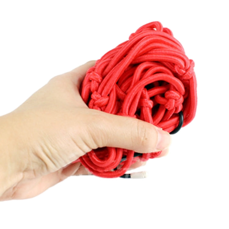 Motorcycle Rubber Fix Net with 6 Plastic Hooks, Size:40×40cm