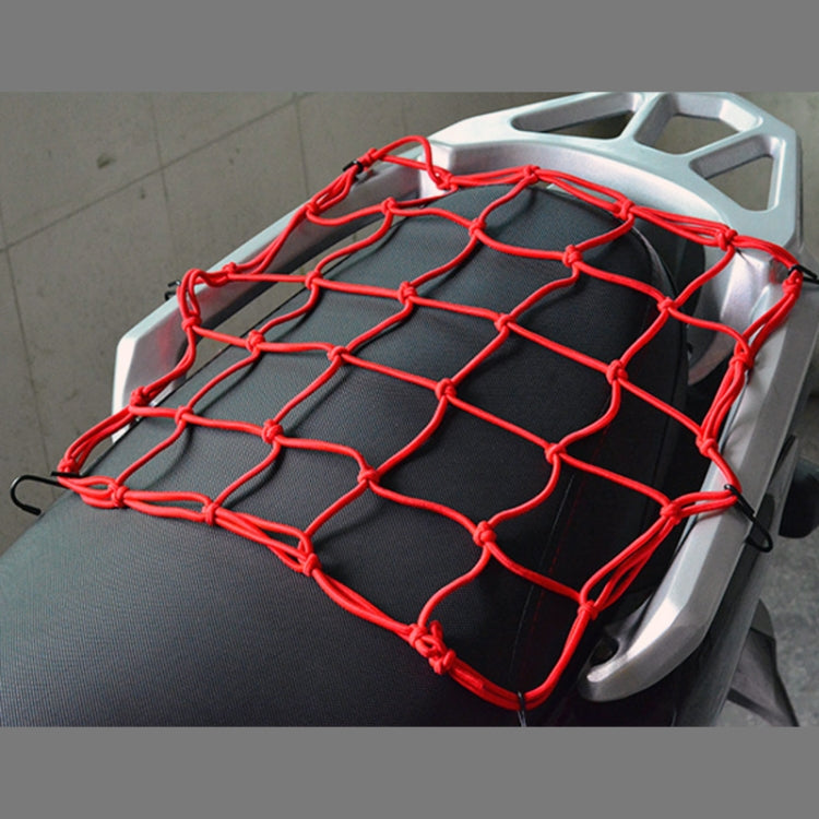 Motorcycle Rubber Fix Net with 6 Plastic Hooks, Size:40×40cm