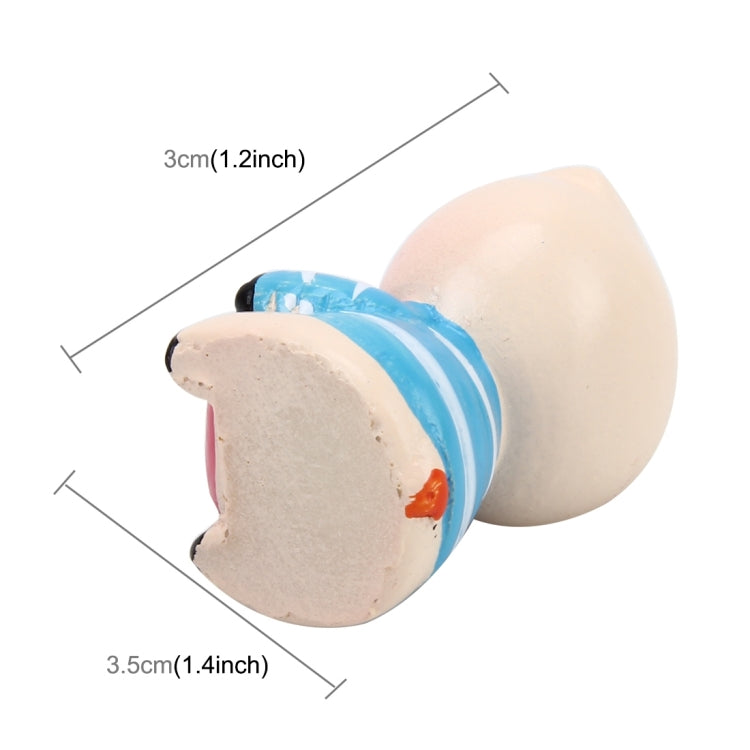 4 PCS Car Stone Lovely Pig Decorative Statues