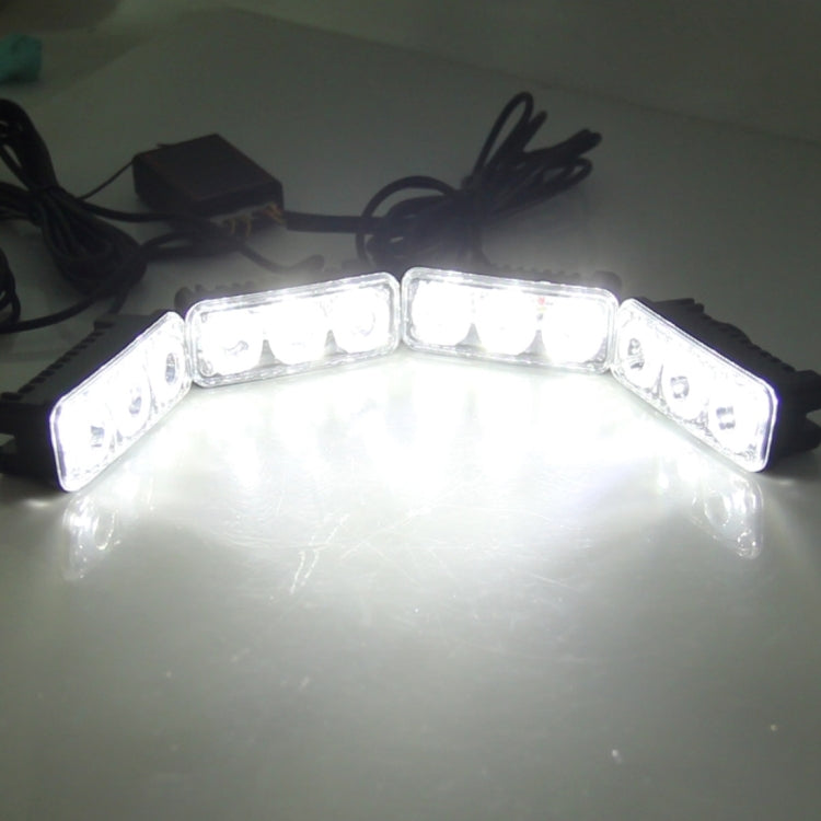 4 PCS 10W Car Strobe Warning Light with Remote Control