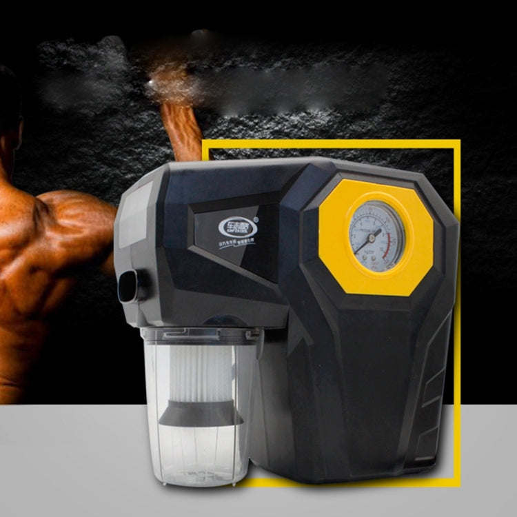 12V 10A Air Pump with Digital Gauge and LED Light, Portable Tire Inflator Compressor for 19 Cylinder Car