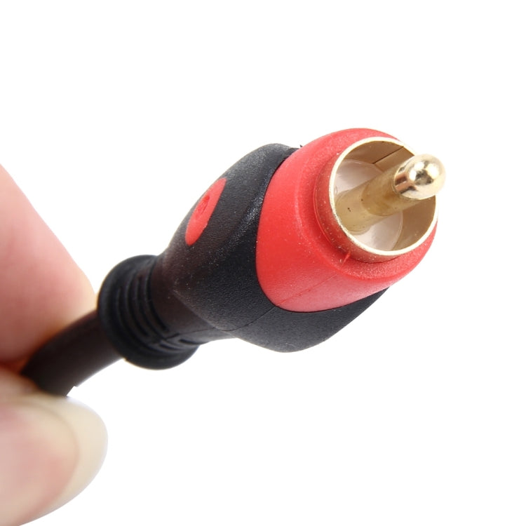 4.5m TPE Car Auto Audio Stereo Cable OFC 2RCA to 2RCA Jack Audio Cable Male to Male Gold-Plated RCA Aux Cable(Black)