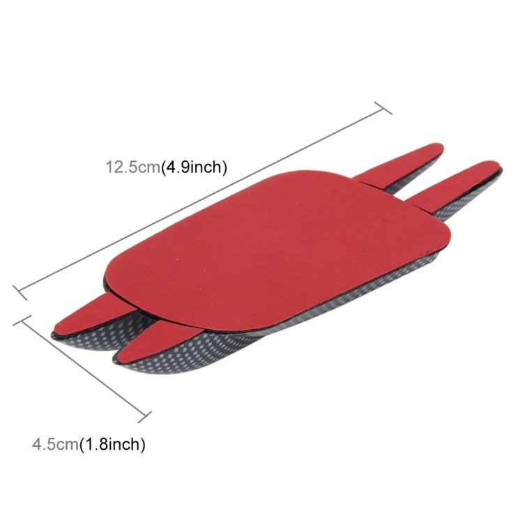 2 PCS Car Plastic Decorative Sticker, Size: 12.5 x 4.5cm