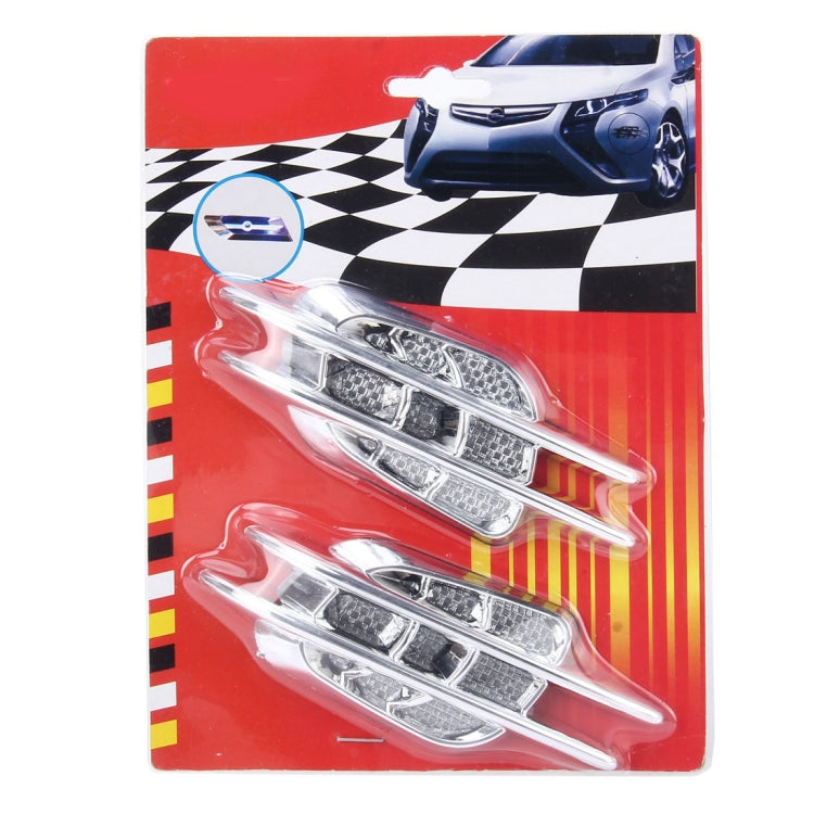 2 PCS Car Plastic Decorative Sticker, Size: 12.5 x 4.5cm