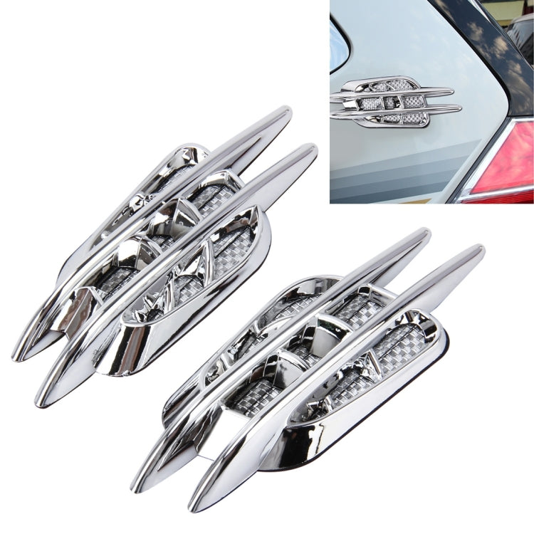 2 PCS Car Plastic Decorative Sticker, Size: 12.5 x 4.5cm