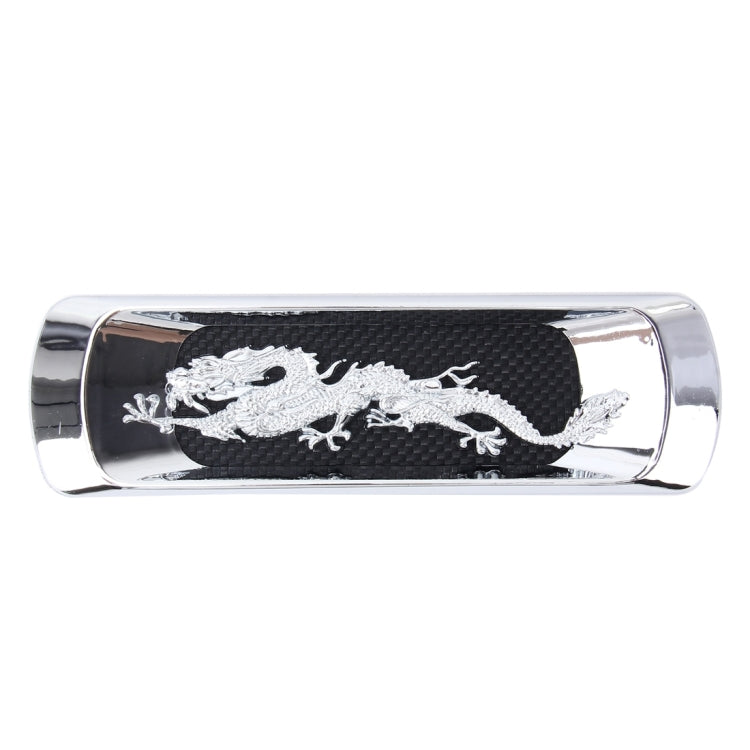 2 PCS Car Plastic Decorative Sticker, Size: 17.5 x 4.5cm(Silver)