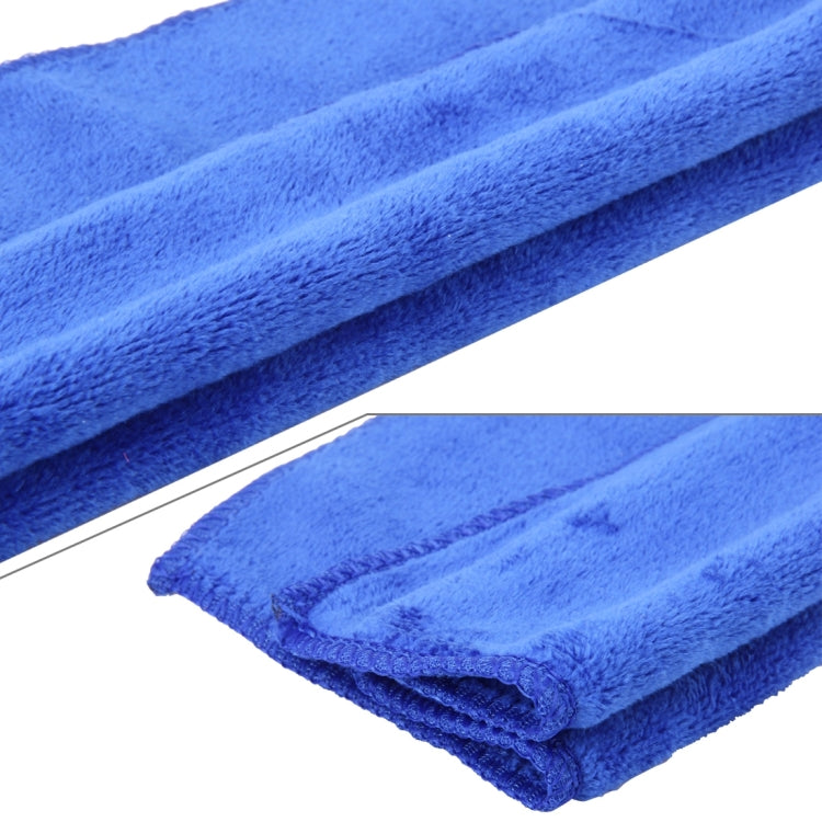 2 PCS Quick Dry Microfiber Suede Towels Cleaning Cloth Anti-Scratch Car Detailing Care Towels for Wipping off Water Mist(Blue)