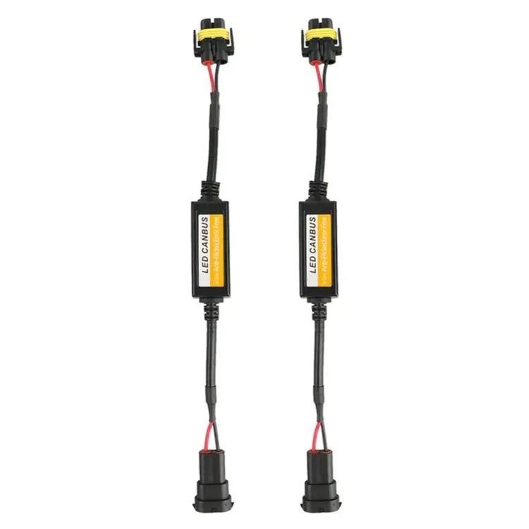 2 PCS H11/H8/H9/H16/5202 Car Auto LED Headlight Canbus Warning Error-free Decoder Adapter for DC 9-16V/20W-40W