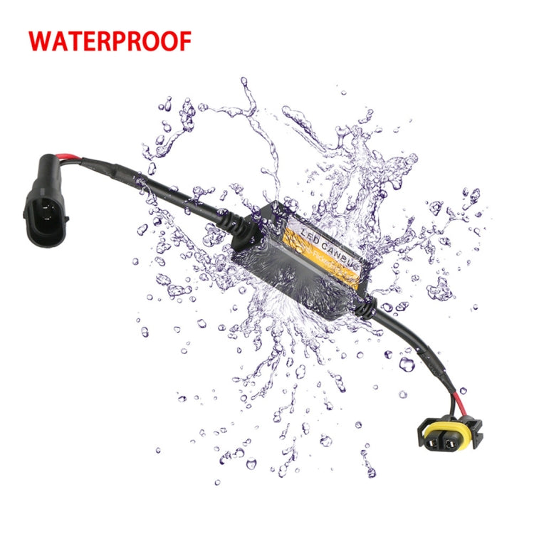 2 PCS H11/H8/H9/H16/5202 Car Auto LED Headlight Canbus Warning Error-free Decoder Adapter for DC 9-16V/20W-40W