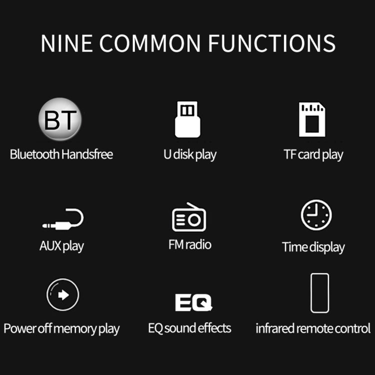 HX-8013 Car MP3 Player with Remote Control, Support FM / USB / SD / MMC