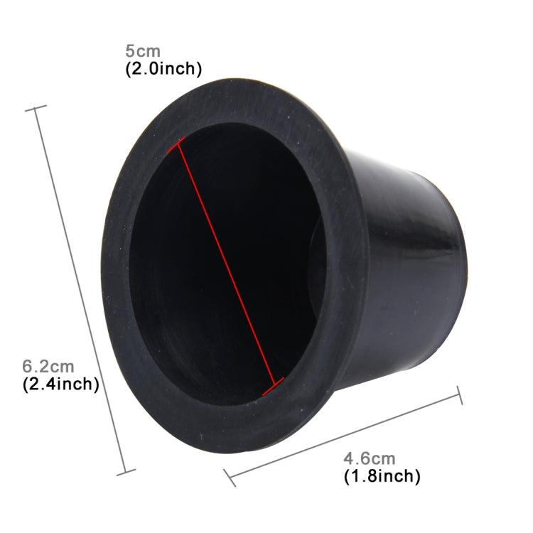 2 PCS Universal Car LED Headlight HID Xenon Lamp Silicone Dust Cover Seal Caps for Car Retrofit, Inner Diameter: 5cm