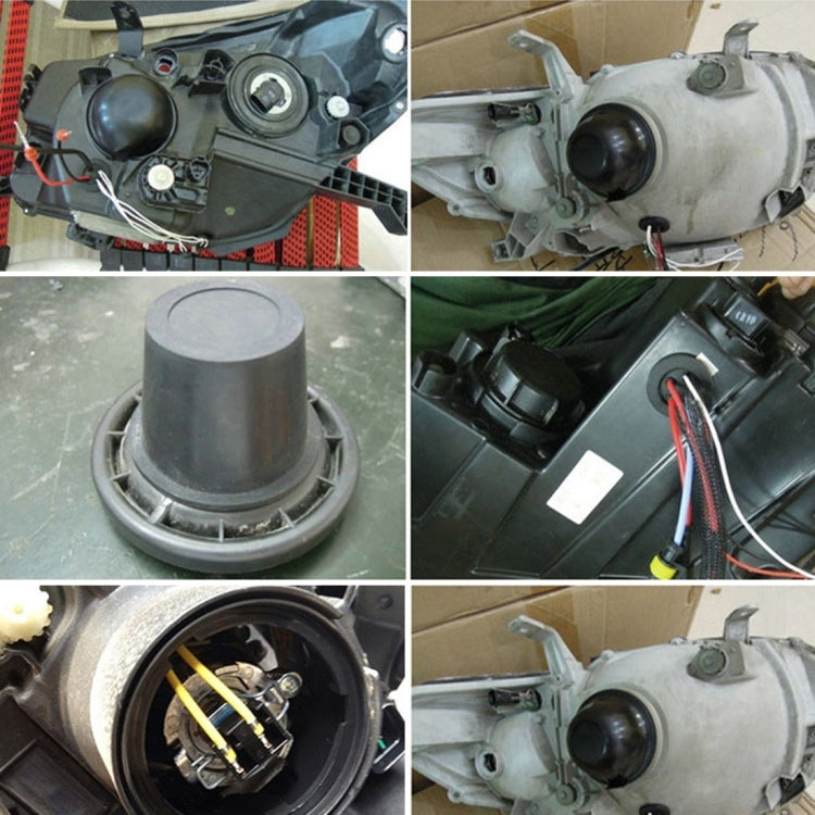 2 PCS Universal Car LED Headlight HID Xenon Lamp Silicone Dust Cover Seal Caps for Car Retrofit, Inner Diameter: 5cm