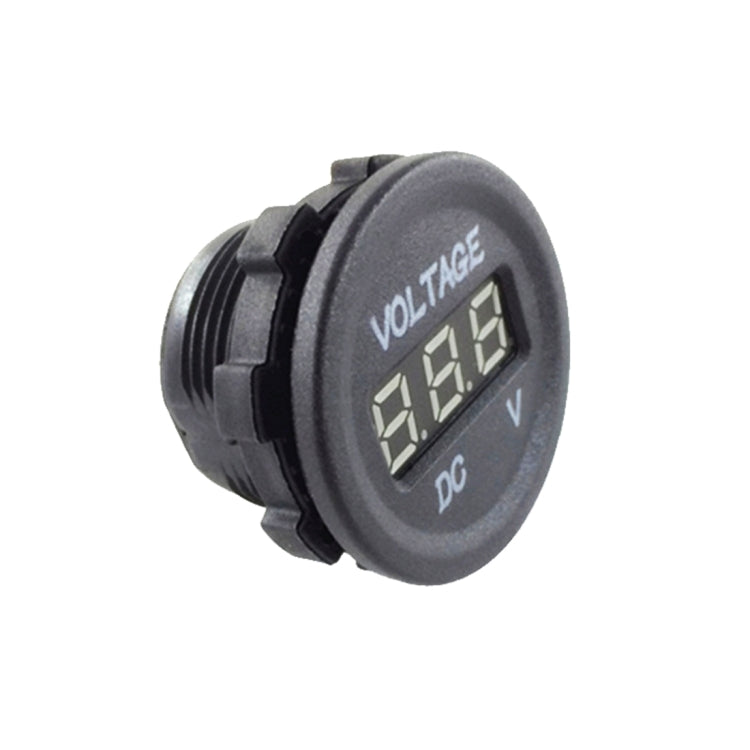 Car Motorcycle Battery Voltage Meter Gauage with LED Diplay, DC 12-24V