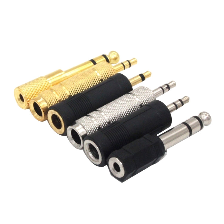 2 PCS 6.35mm to 3.5mm + 4 PCS 3.5mm to 6.35mm Male to Female Plug Stereo Audio Cable Adapt